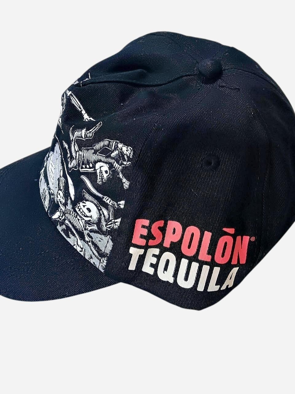 Black Cap with Pink & White Espolòn Tequila Graphic